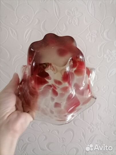 Ваза цветное стекло СССР