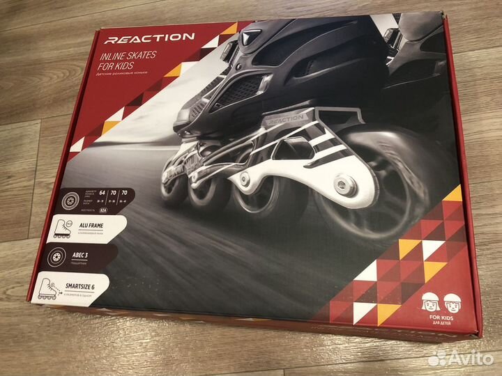 Роликовые коньки детские Reaction Rainbow B