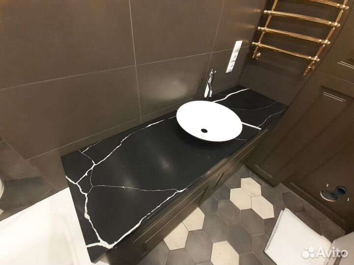 Столешницы из кварцевого и акрилового камня