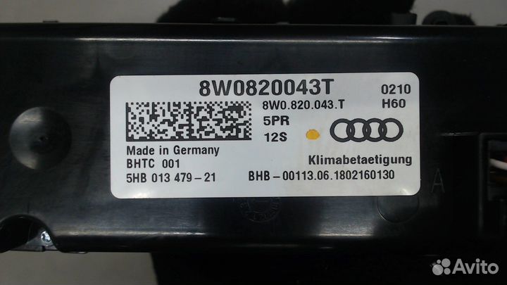 Переключатель отопителя Audi A4 (B9), 2018