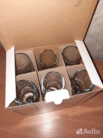 Бокалы 6 штук новые