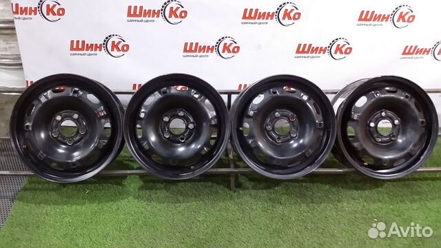 479) К-кт дисков ориг штамп R14 volkswagen 5х100