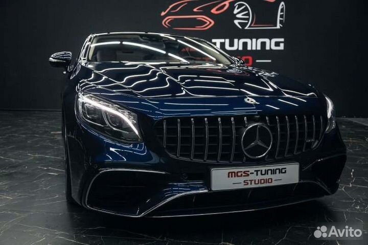 Передний бампер стиль S63 AMG рест на S-coupe C217