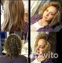 Укладка Афрокудри Локоны Волны