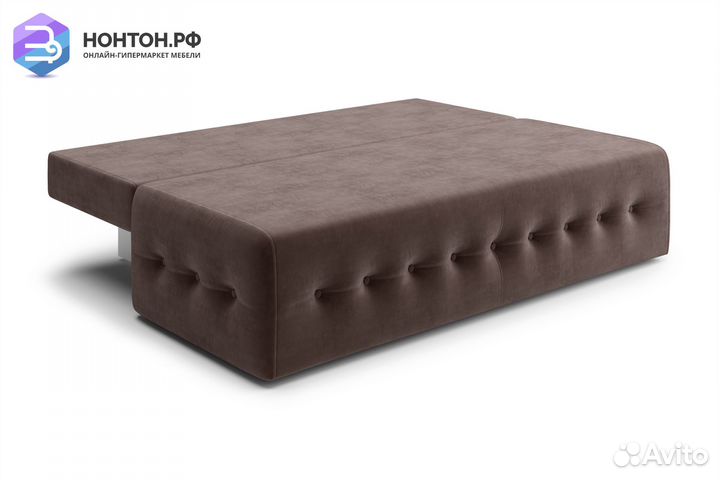 Диван еврокнижка Сити коричневый