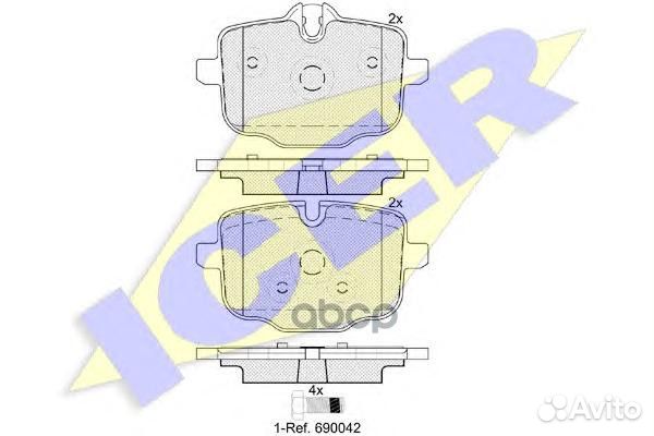 Колодки торм.диск.задн. BMW 5 serie (F10/F11) 1