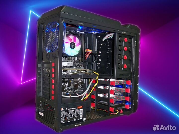 Игр пк Intel Core i5-7400/ 16gb/ R7 370 4GB/SSD
