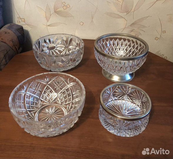 Хрусталь СССР салатники вазы конфетницы