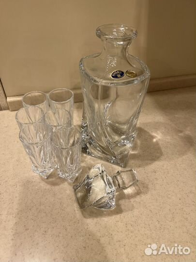 Графин Bogemia набор для коньяка