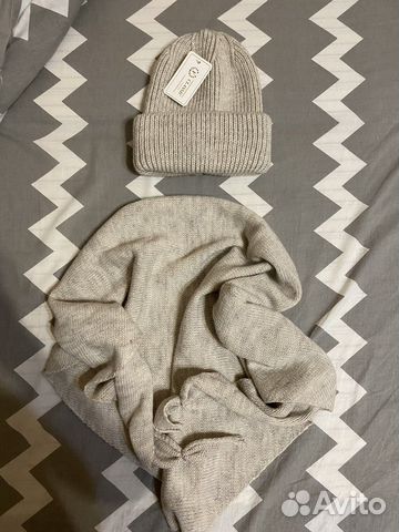 Комплект шапка и шарф женский