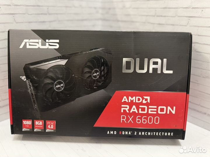 Asus RX 6600 Dual 8гб
