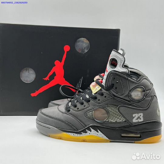 Кроссовки Nike Air Jordan 5 Retro Off-White (Арт.48928)