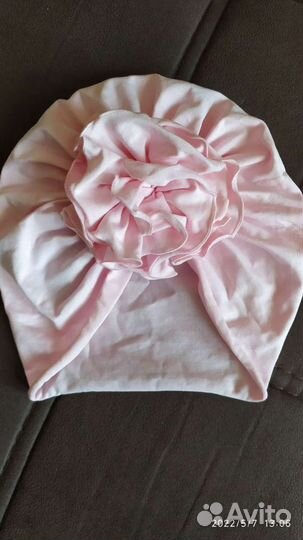 Летняя шапка тюрбан для девочки