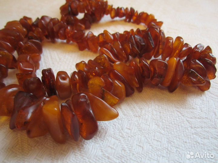 Янтарь3 СССР Бусы2: 70гр, 20гр+ Колье24гр Новое