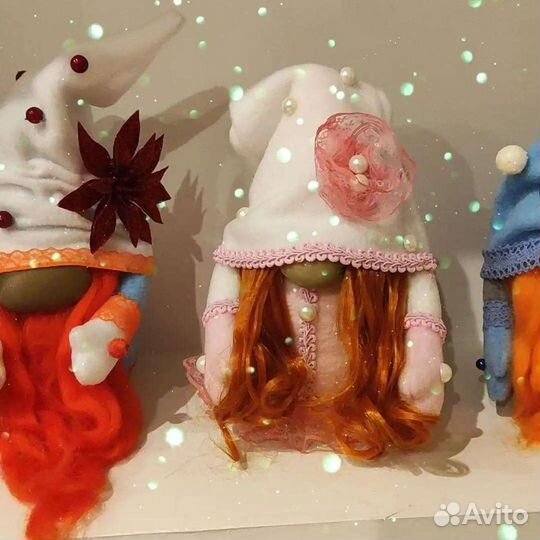 Гном, новогодние мешочки