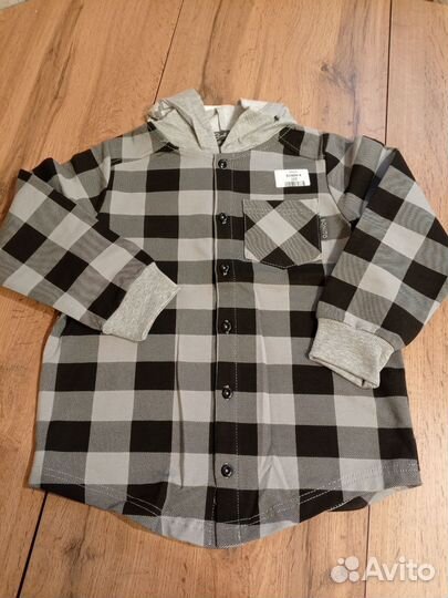 Рубашка в клетку детская