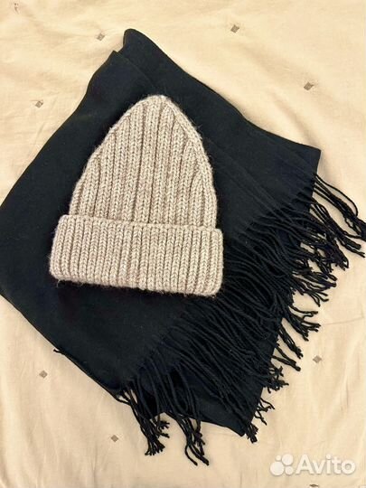 Шапка шарф женская зимняя