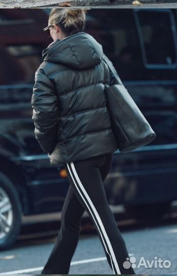 Анорак и искусственной кожи Zara (оригинал)