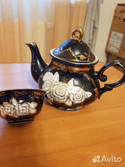 Узбекский чайник с пиалами для чая