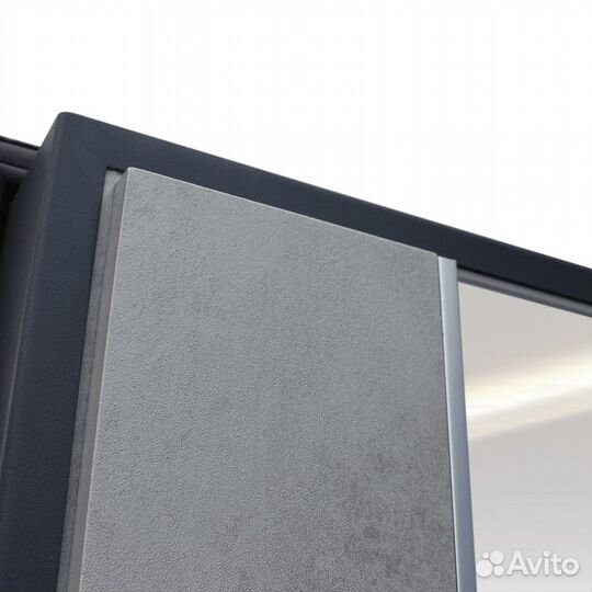 Дверь входная металлическая с зеркалом Дуэт б