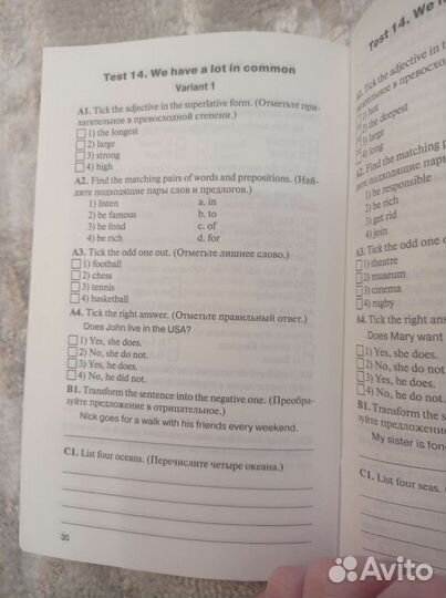 Английский язык 6 класс