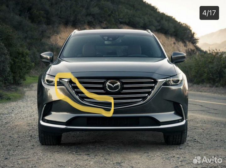 Хромированный молдинг решетки радиатор