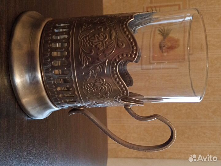 Подстаканники СССР космос со стаканом