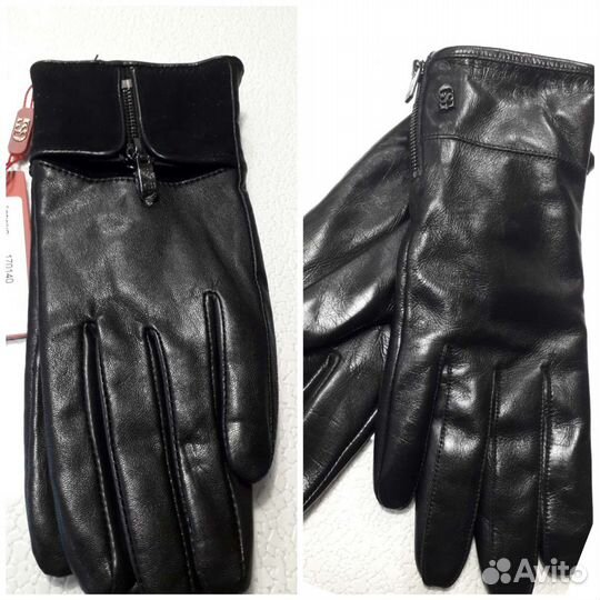 Перчатки женские кожаные новинка