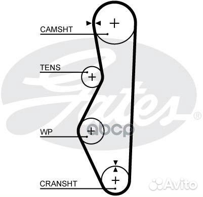 Ремень грм 5521XS Gates
