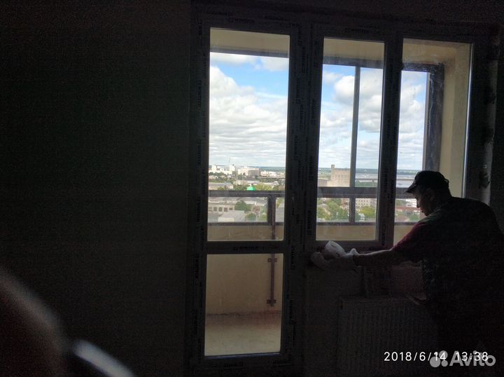 Окно балконное с дверью