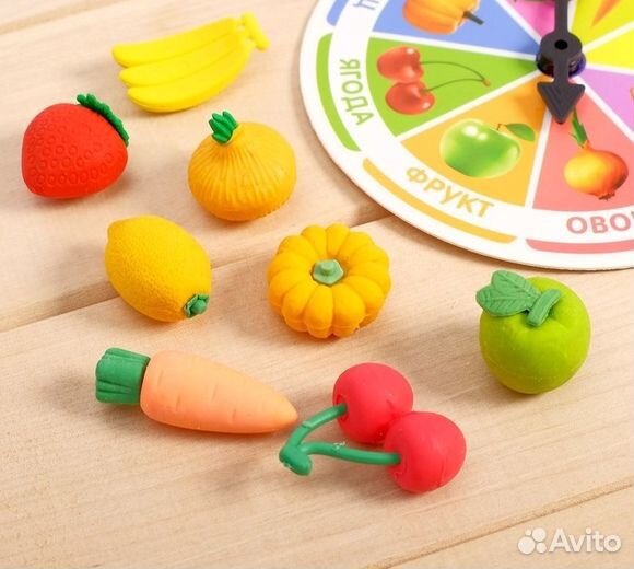 Тактильное лото «Что где растёт», фрукты овощи