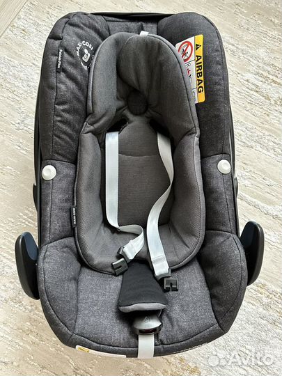 Автолюлька maxi cosi pebble plus с переходниками