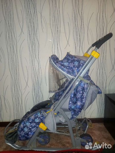 Детские санки коляска