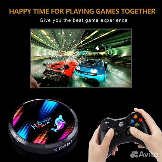 Смарт тв приставка H96 MAX X3 4/64 GB