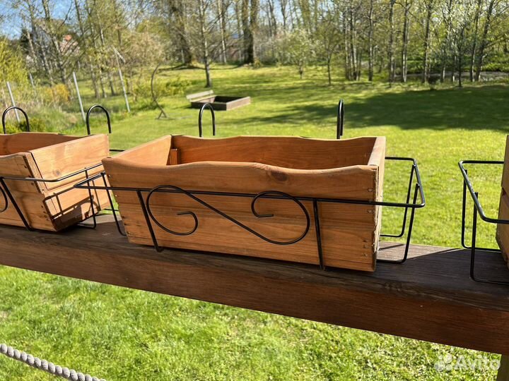 Балконный ящик для цветов 3 шт в комплекте