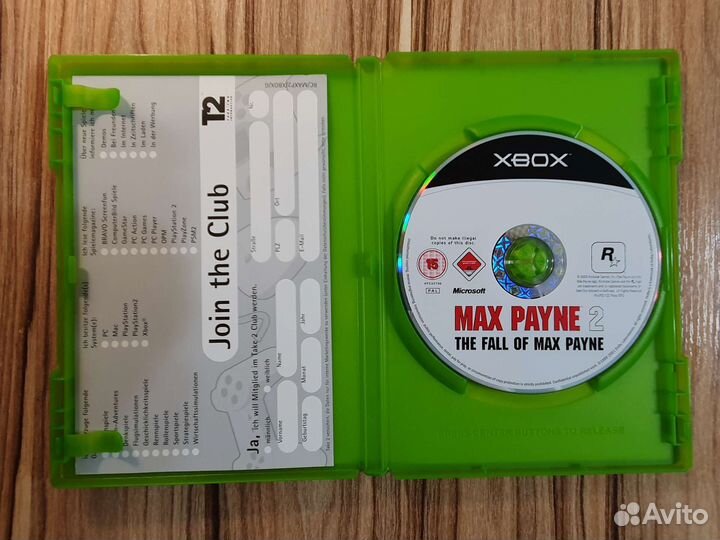 Xbox original Max Payne 2. Лицензия (без мануала)