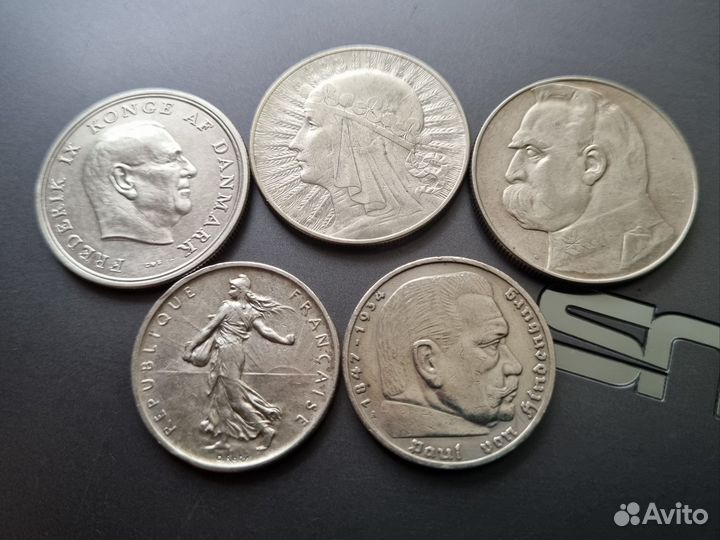 Коллекция монет Европы. Серебро