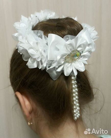 Бант-резинка на пучок