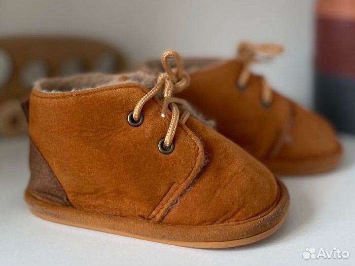 Детские теплые пинетки