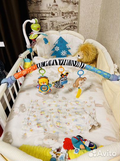 Кроватка трансформер с маятником 7в1