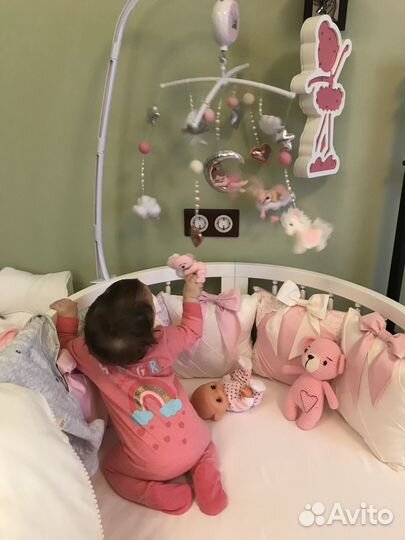 Бортики подушки в детскую кроватку