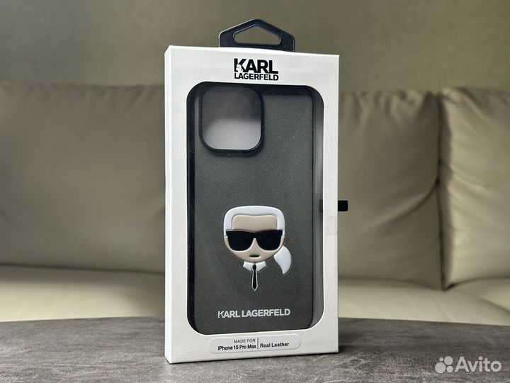 iPhone 15 Pro Max. Чехол Karl Lagerfeld Iconic Br