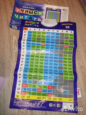 Говорящий плакат учимся читать