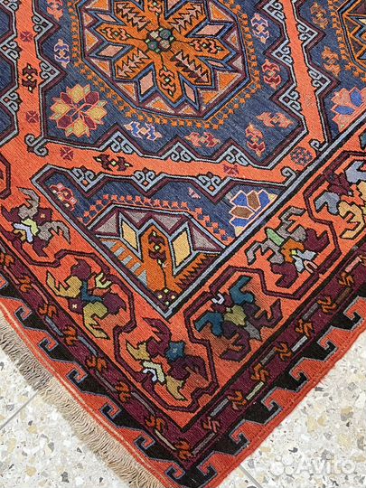 Ковер 163/11. Антикварный сумах конца 19 века.Шерс