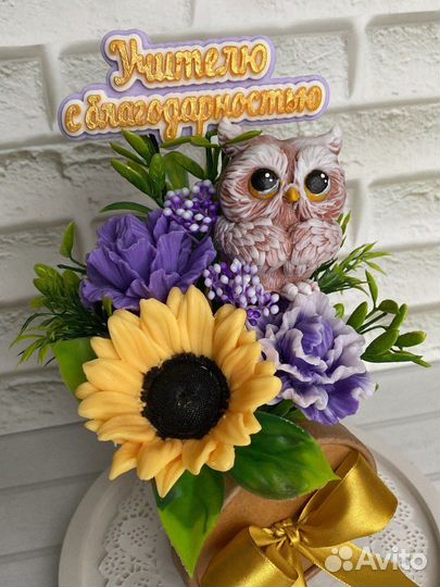 Цветы Учителю, воспитателюмыло ручной работы. В