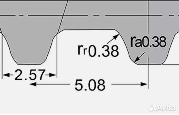 Зубчатый приводной ремень 120 xl 8,ширина 8мм