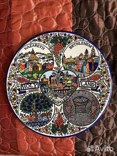 Тарелка настенная декоративная панно настенное