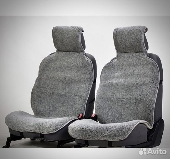 Меховые накидки на сидения (полный комплект)