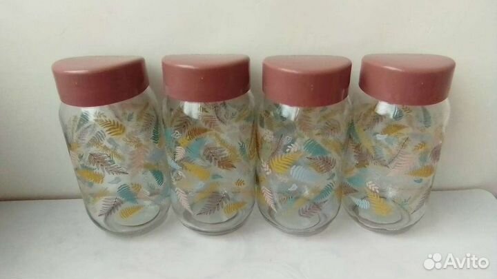 Банки 4шт для сыпучих продуктов