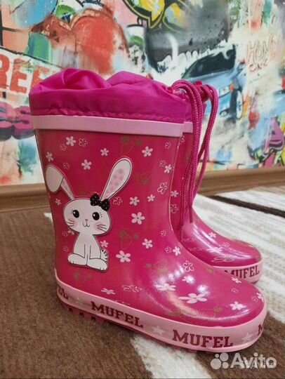Резиновые сапоги для девочки